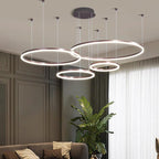 Grandeur Multi Rings Brown Chandelier