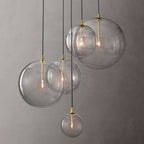 Glass Globe Cluster Chandelier
