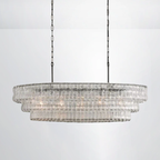 Callista Glass Oval Chandelier