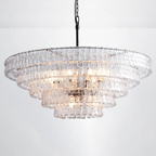 Callista 4/5-Tier Glass Round Chandelier