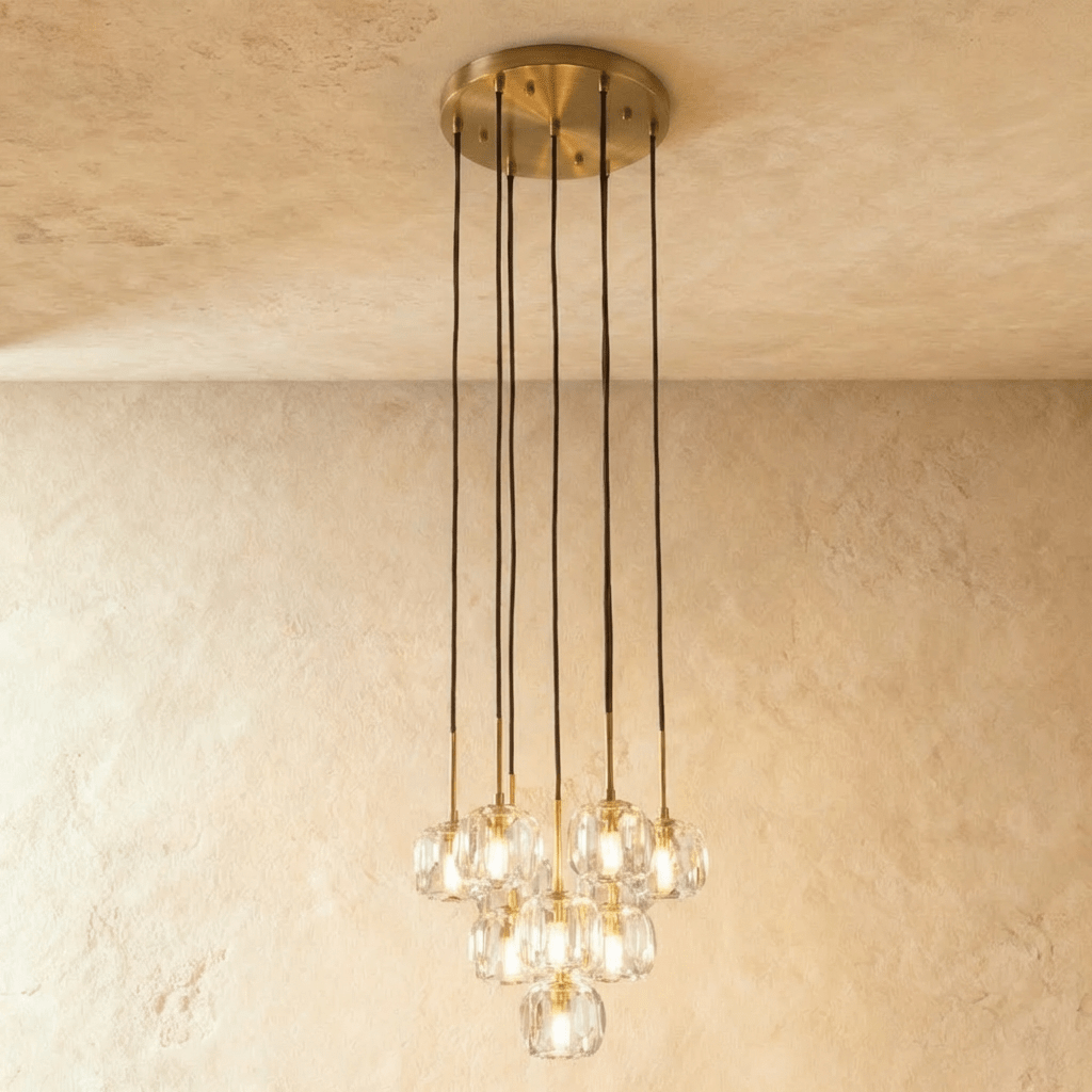 Boule do Cristal Round Cluster Chandelier