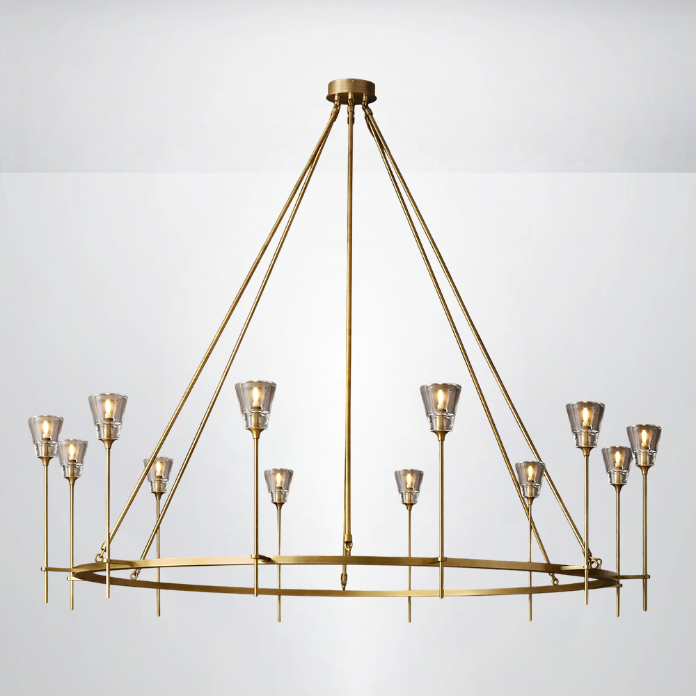 Crest Round Chandelier 70"