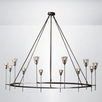 Crest Round Chandelier 70"