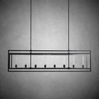 72 Inch Glass Rectangular Chandelier - Beckman - fovolighting