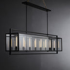 72 Inch Glass Rectangular Chandelier - Beckman - fovolighting