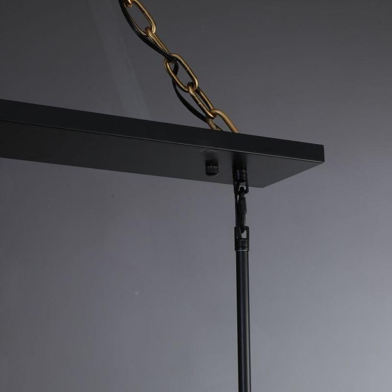 72 Inch Glass Rectangular Chandelier - Beckman - fovolighting
