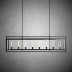 72 Inch Glass Rectangular Chandelier - Beckman - fovolighting
