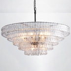 Callista 4/5-Tier Glass Round Chandelier