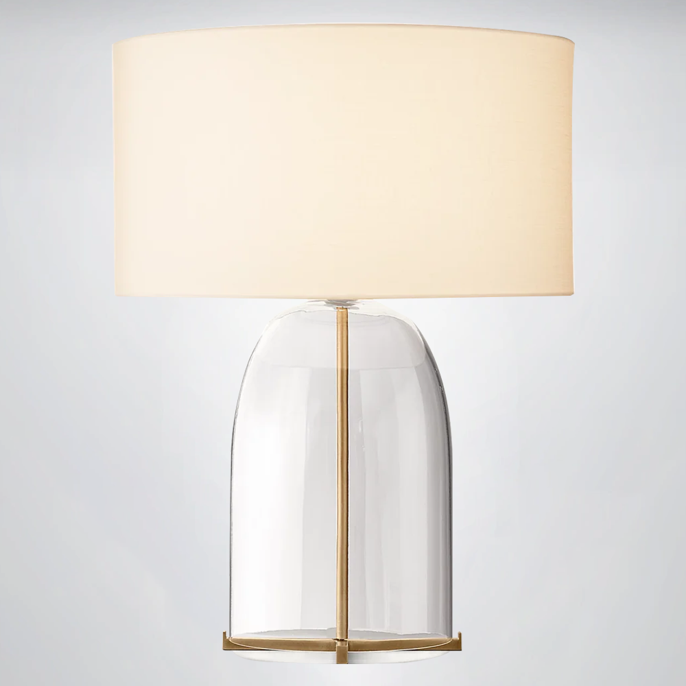 Madera Clear Glass Table Lamp