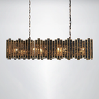 Roselle Glass Rectangular Chandelier
