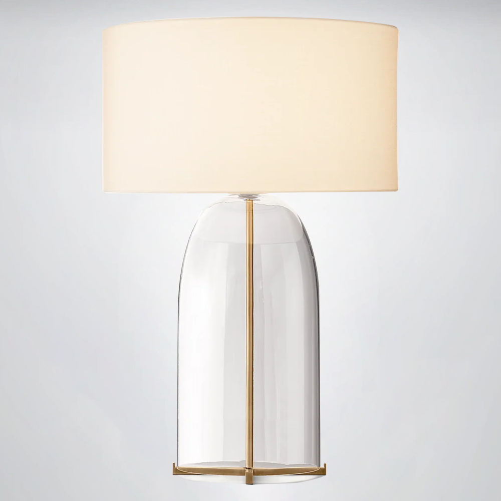 Madera Clear Glass Table Lamp