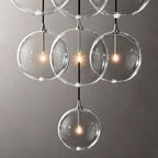 Glass Globe Cluster Chandelier