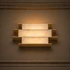 Nuvia Layered Alabaster Sconce