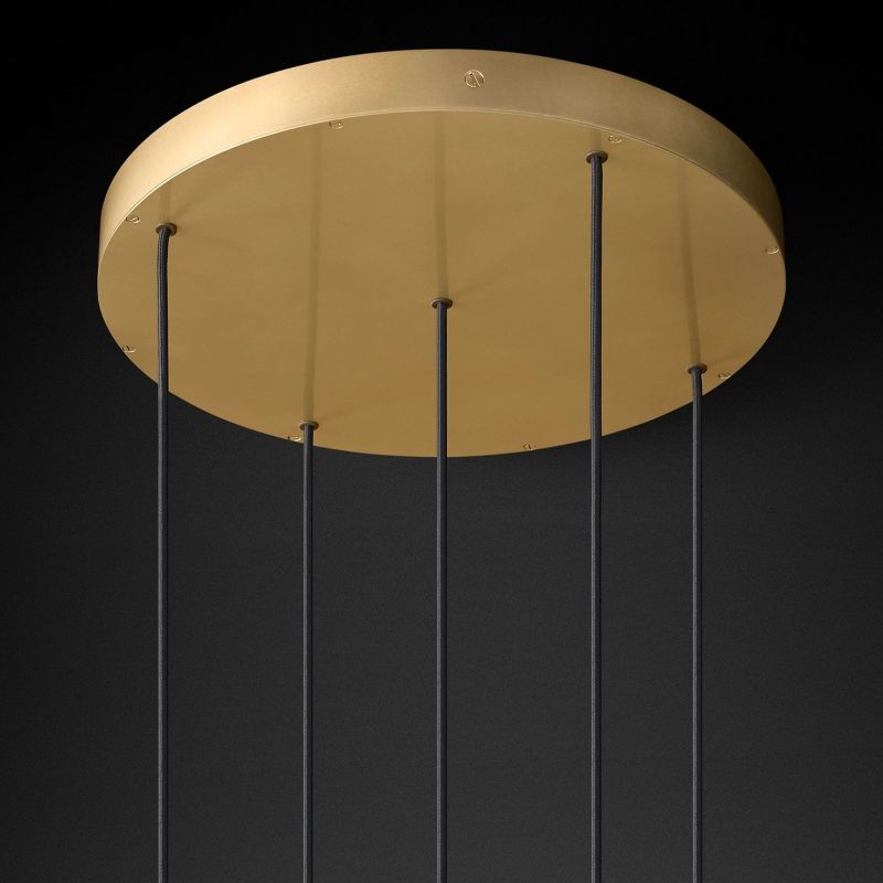 Glass Globe Cluster Chandelier