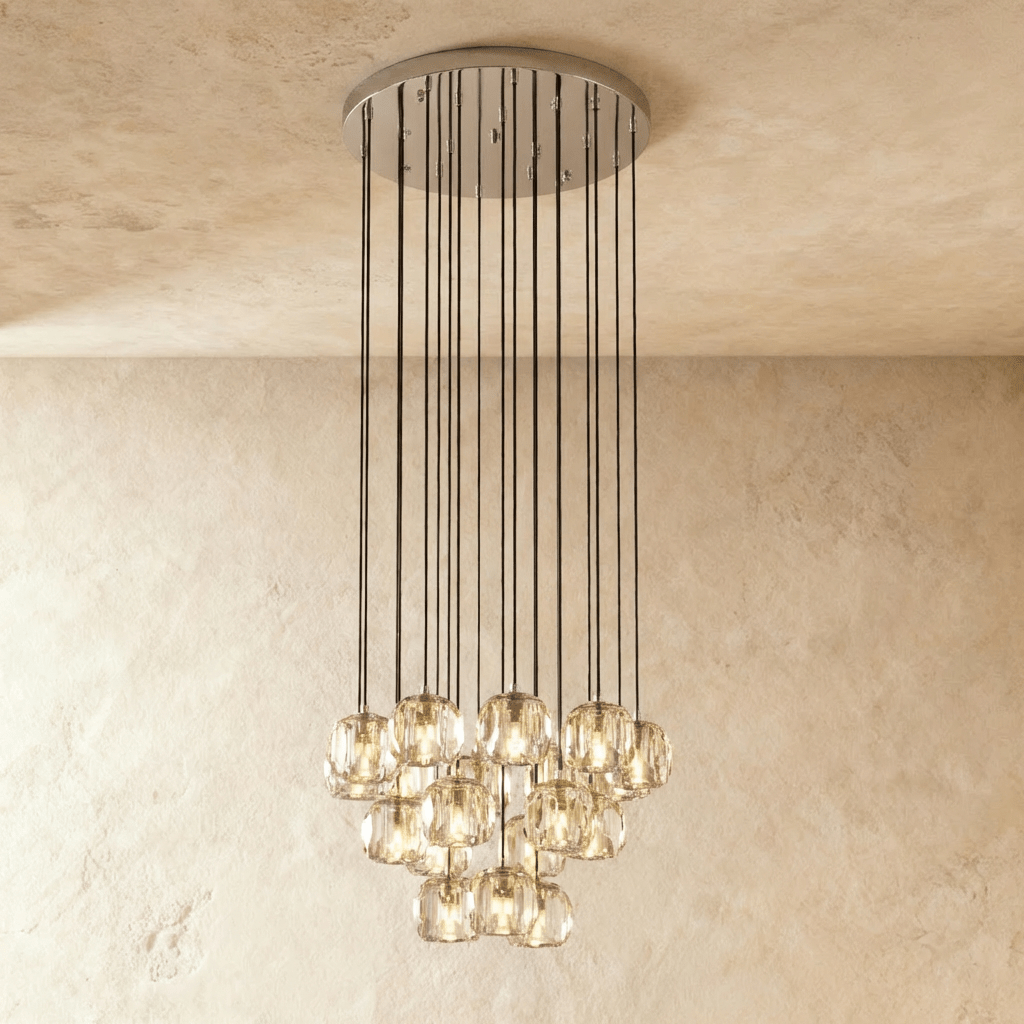 Boule do Cristal Round Cluster Chandelier