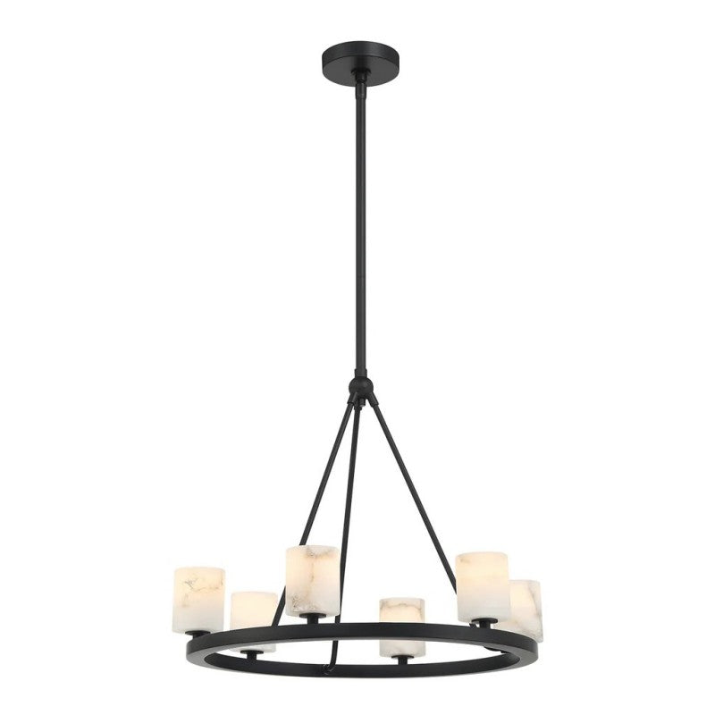 Estate 6 Light Chandelier Alabaster