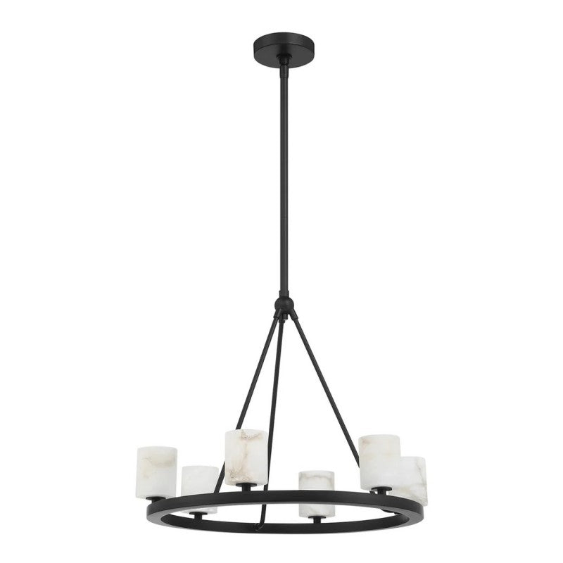 Estate 6 Light Chandelier Alabaster