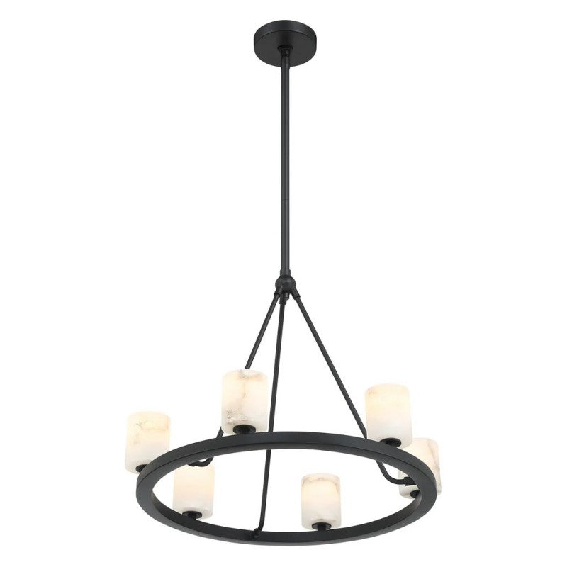 Estate 6 Light Chandelier Alabaster