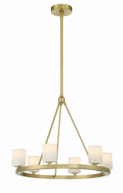 Estate 6 Light Chandelier Alabaster