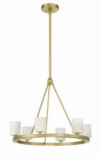 Estate 6 Light Chandelier Alabaster