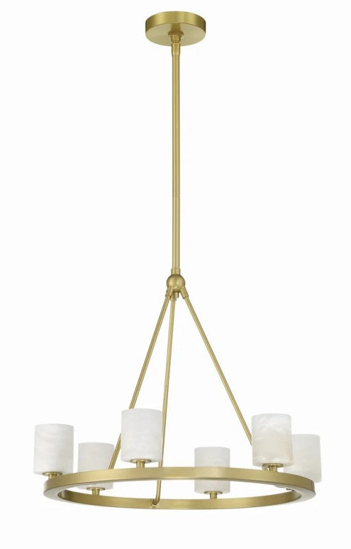 Estate 6 Light Chandelier Alabaster