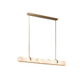Linear Alabaster Chandelier, Kitchen Island Pendant Light