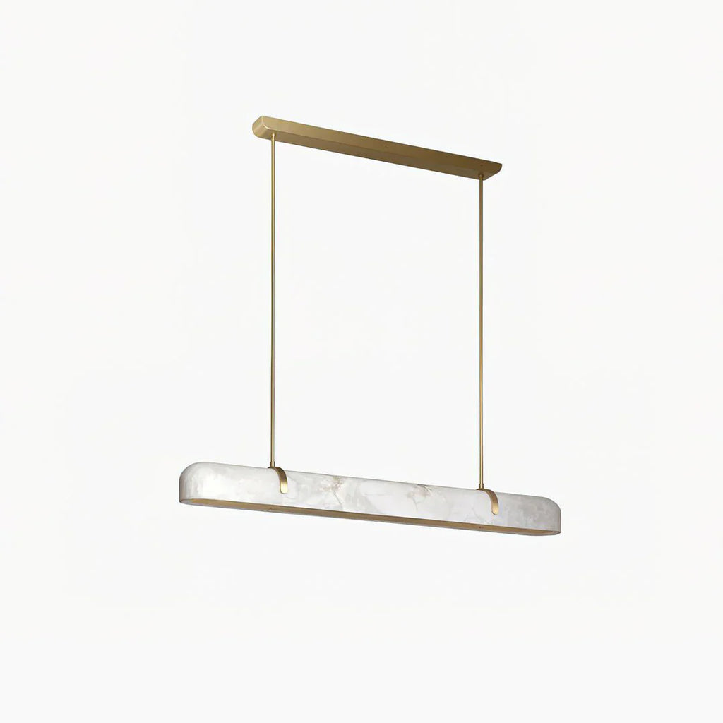 Linear Alabaster Chandelier, Kitchen Island Pendant Light