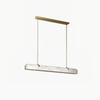 Linear Alabaster Chandelier, Kitchen Island Pendant Light