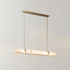 Linear Alabaster Chandelier, Kitchen Island Pendant Light