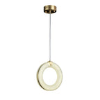 Theseus Alabaster Lorry Toroid Staircase Chandelier