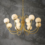 Sienna Alabaster Radial Chandelier