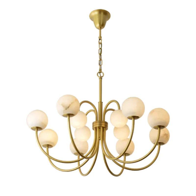 Sienna Alabaster Radial Chandelier