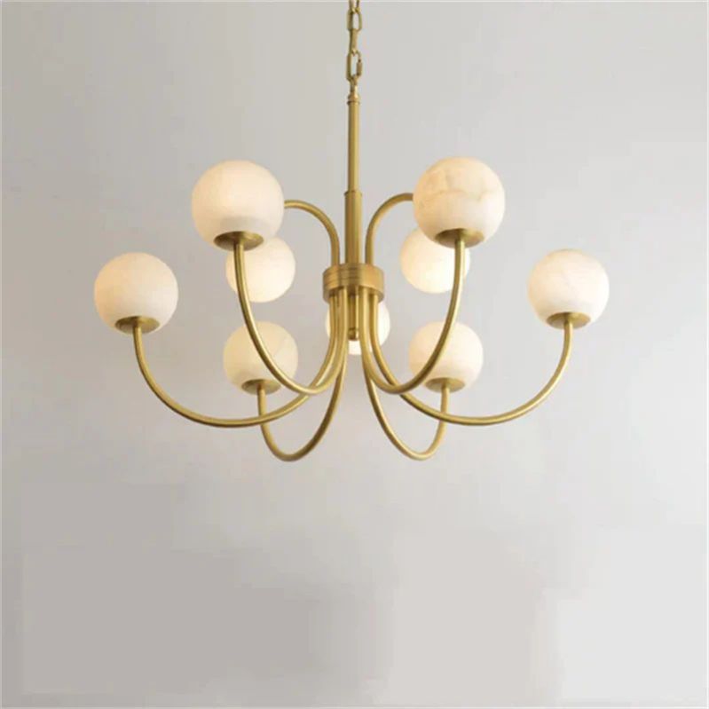 Sienna Alabaster Radial Chandelier
