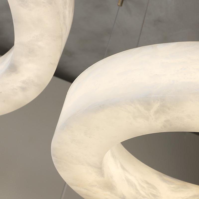 Alabaster Merika Round Chandelier