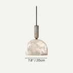 Alabaster Altus Hemisphere Pendant Light