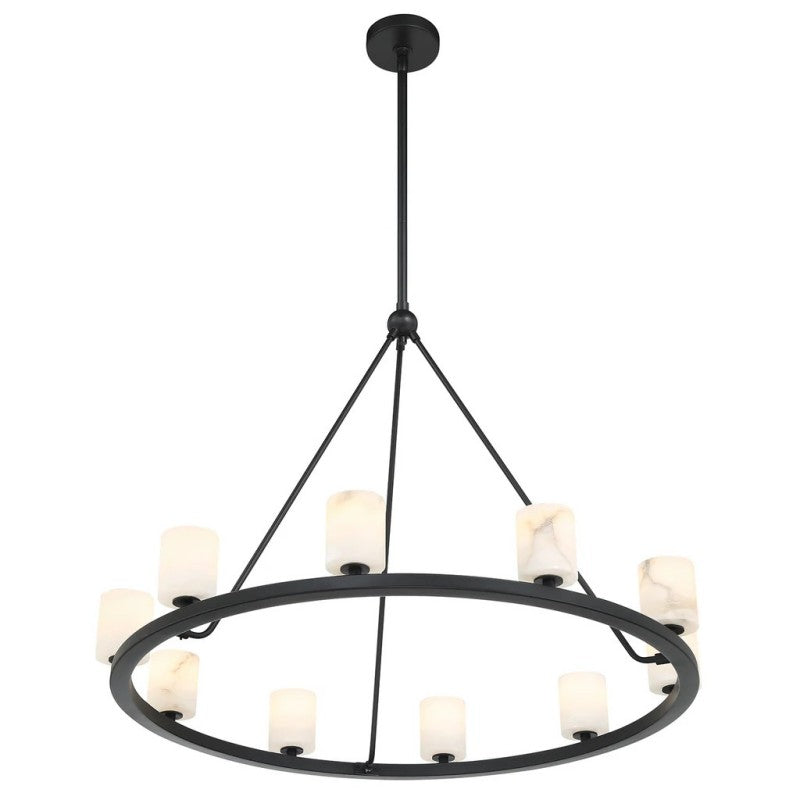 Estate 10 Light Chandelier Alabaster
