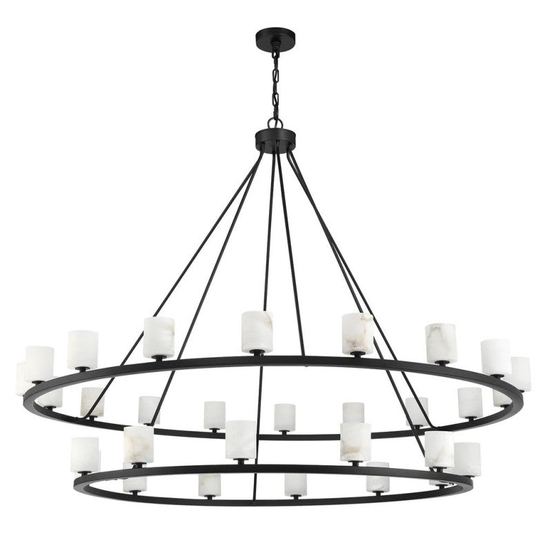 Estate 30 Light Chandelier Alabaster