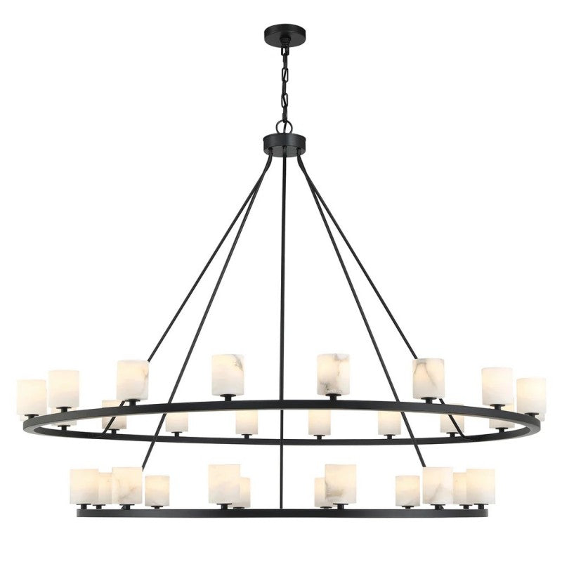 Estate 30 Light Chandelier Alabaster