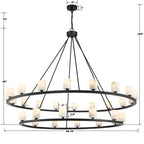 Estate 30 Light Chandelier Alabaster