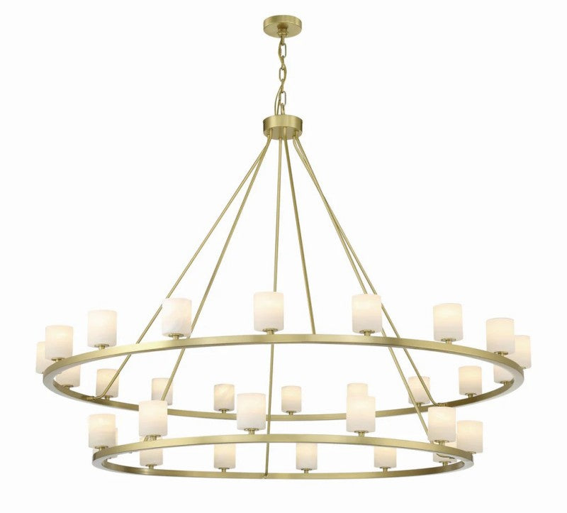 Estate 30 Light Chandelier Alabaster