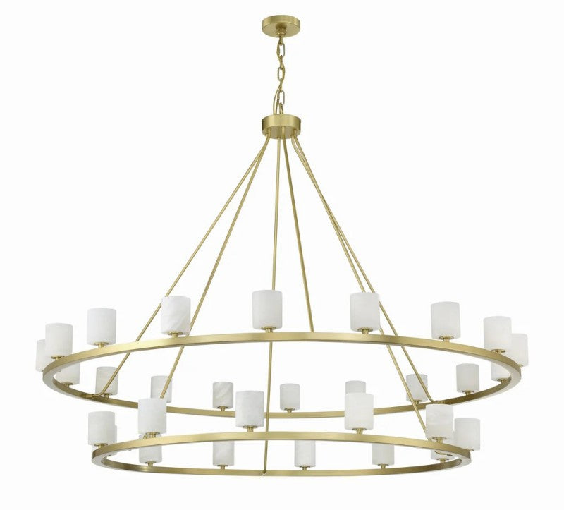 Estate 30 Light Chandelier Alabaster