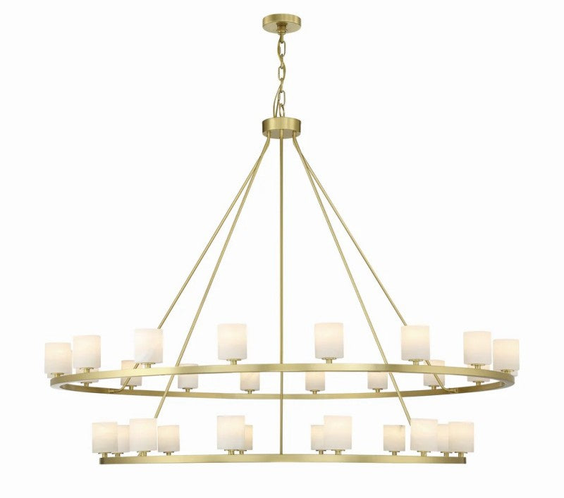 Estate 30 Light Chandelier Alabaster