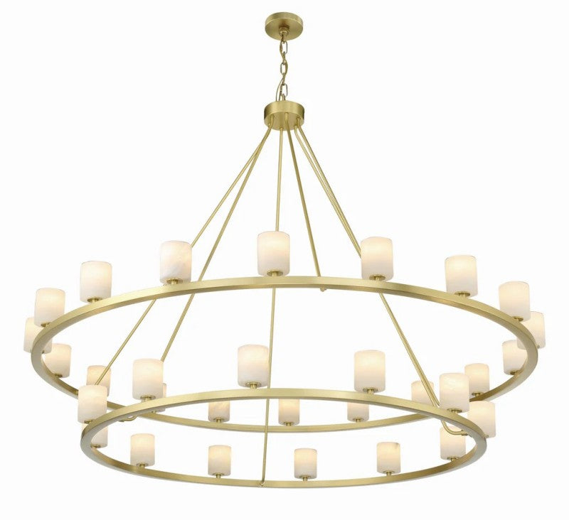 Estate 30 Light Chandelier Alabaster