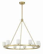 Estate 12 Light Chandelier Alabaster