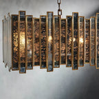 Roselle Glass Rectangular Chandelier