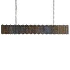 Roselle Glass Rectangular Chandelier