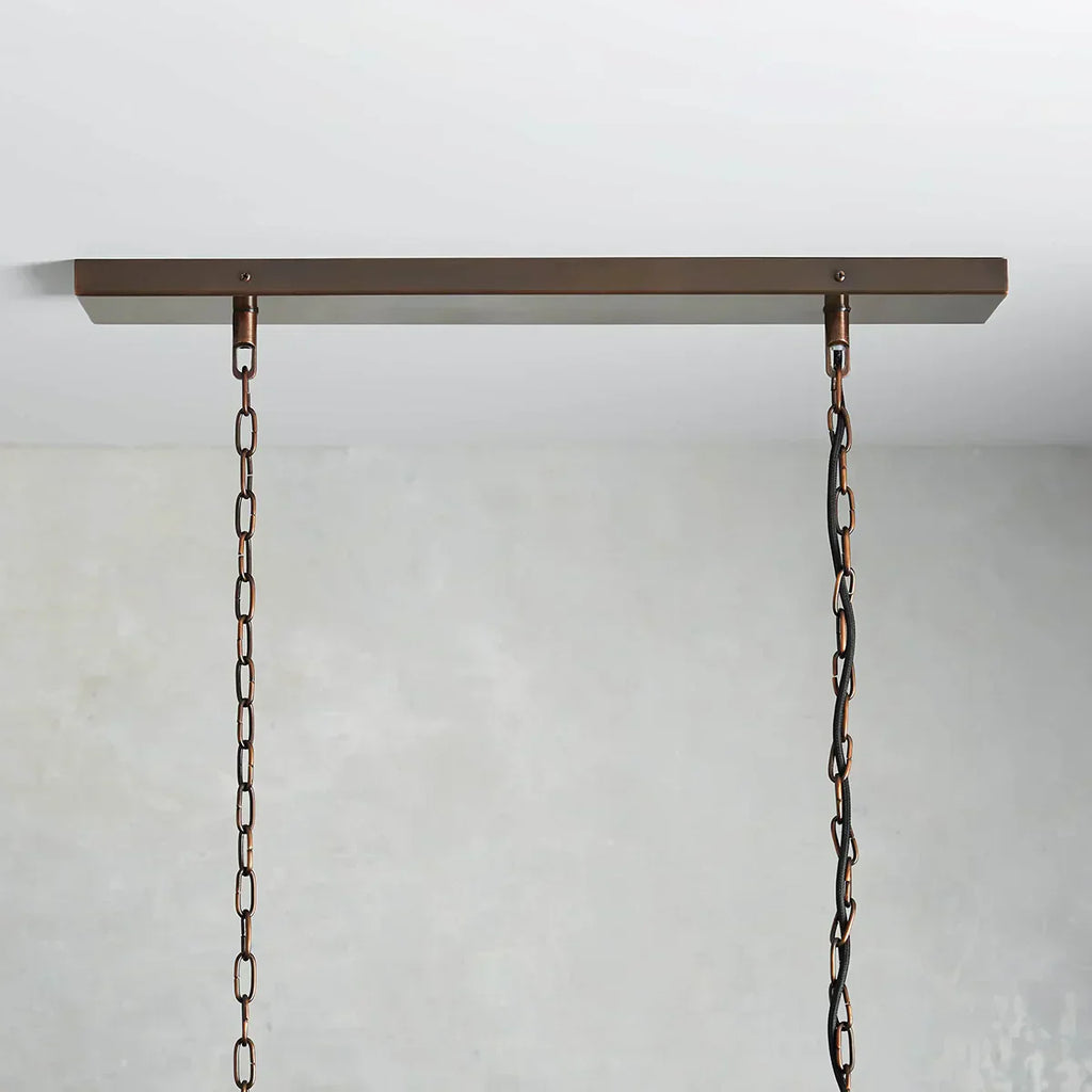Roselle Glass Rectangular Chandelier