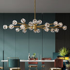 Meridian Clear Crystal Round Chandelier 72"