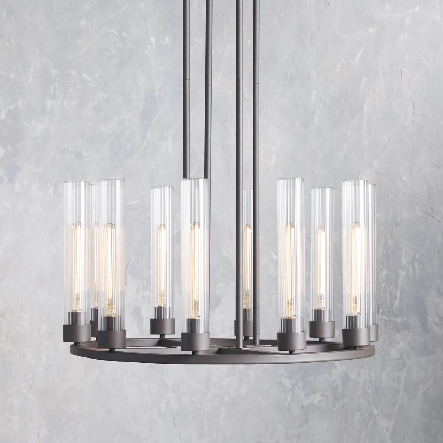 Juniper Glass Round Chandelier