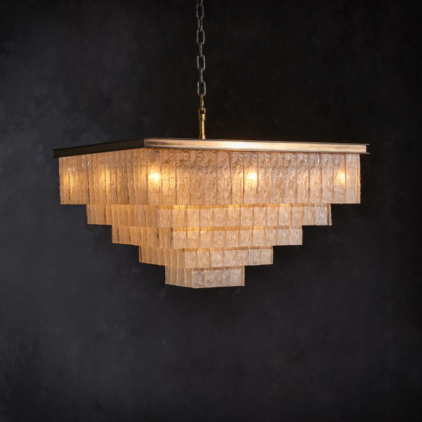 Montclair Glass Square Chandelier